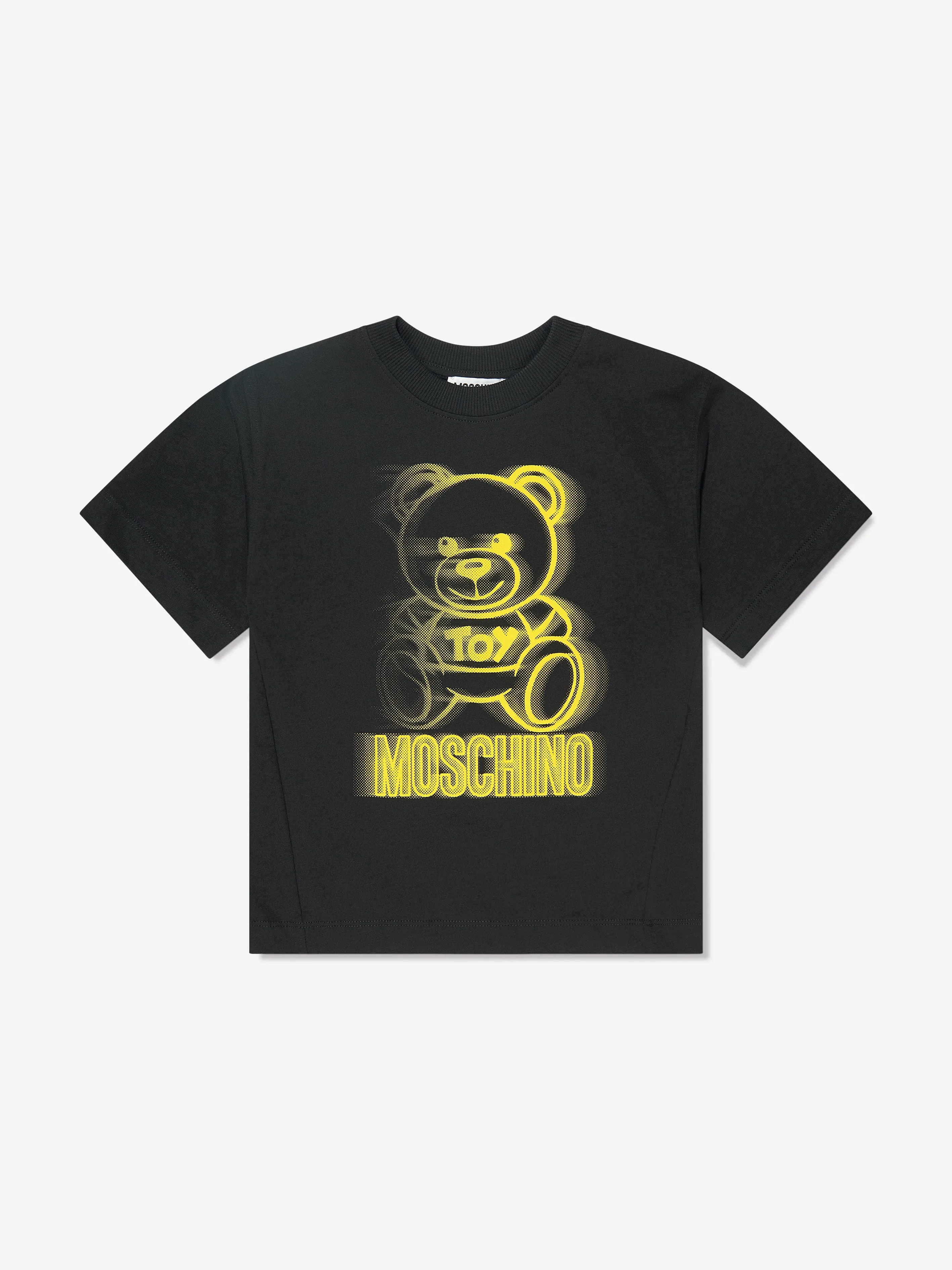 Moschino Boys Teddy Logo Maxi T-Shirt in Black