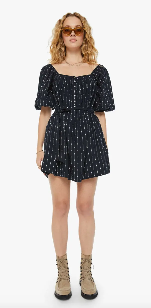 Mother Denim Run Wild Dress Dotted Line