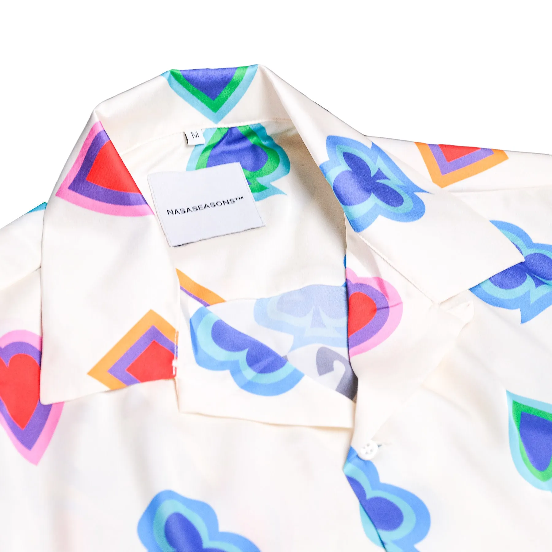 NASASEASONS Wild Card Button Up Shirt - White