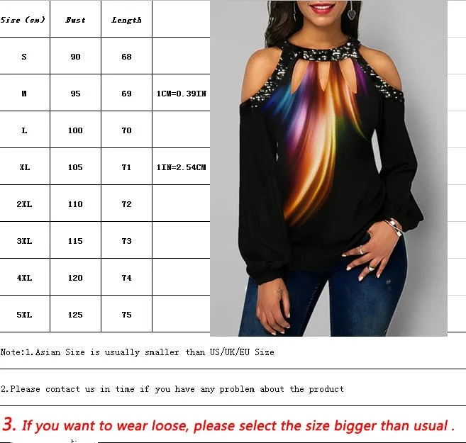 Off Shoulder Casual Women Long Sleeve Blouse