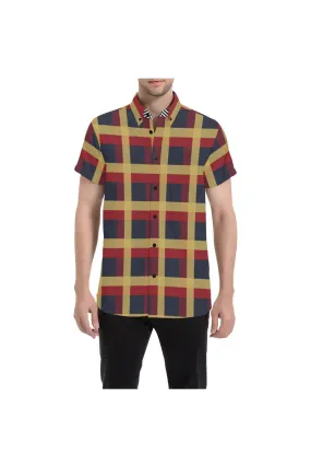 Plaid Park Men's Short Sleeve Shirt