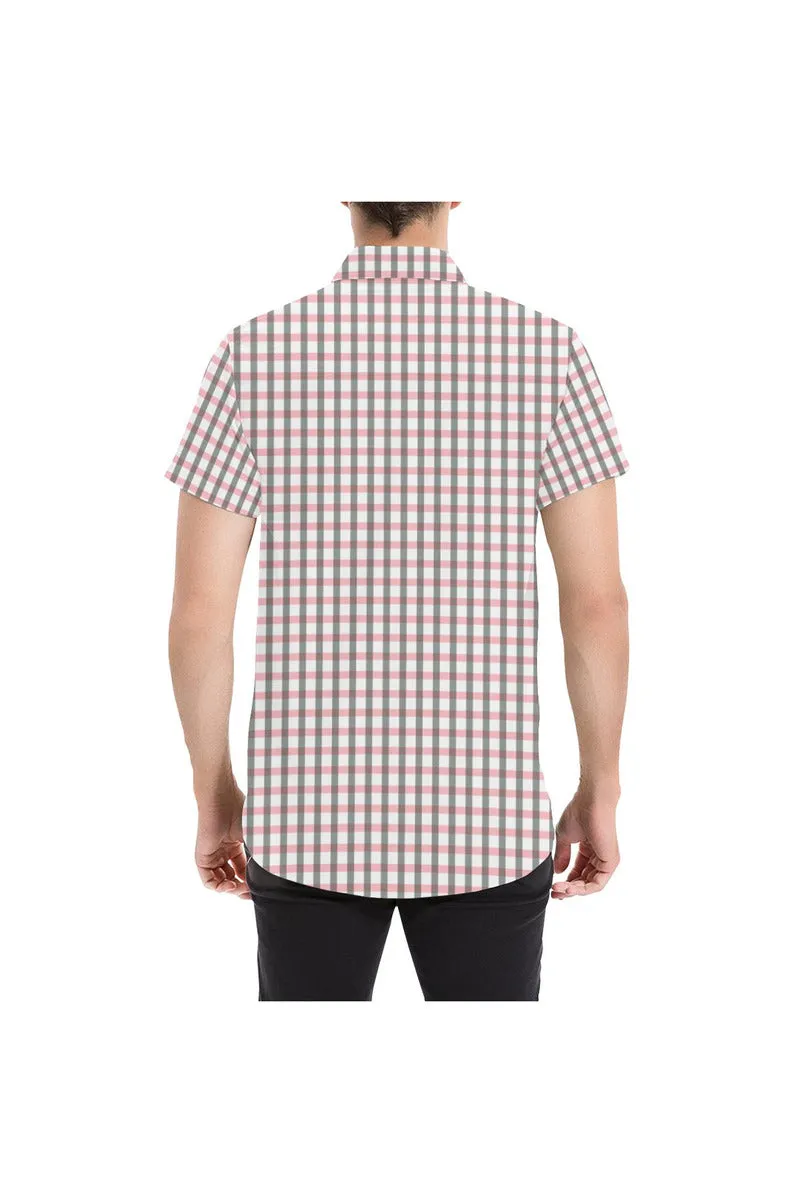 Pleasantly Plaid Men's All Over Print Short Sleeve Shirt