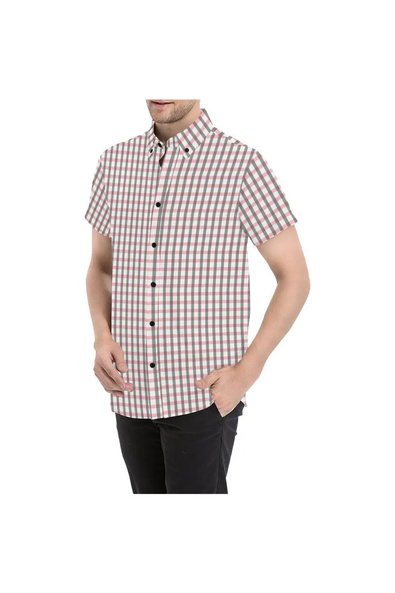 Pleasantly Plaid Men's All Over Print Short Sleeve Shirt