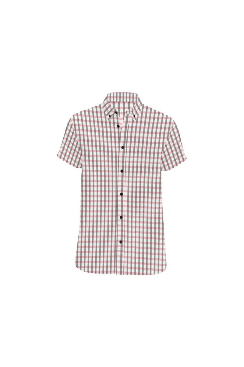 Pleasantly Plaid Men's All Over Print Short Sleeve Shirt