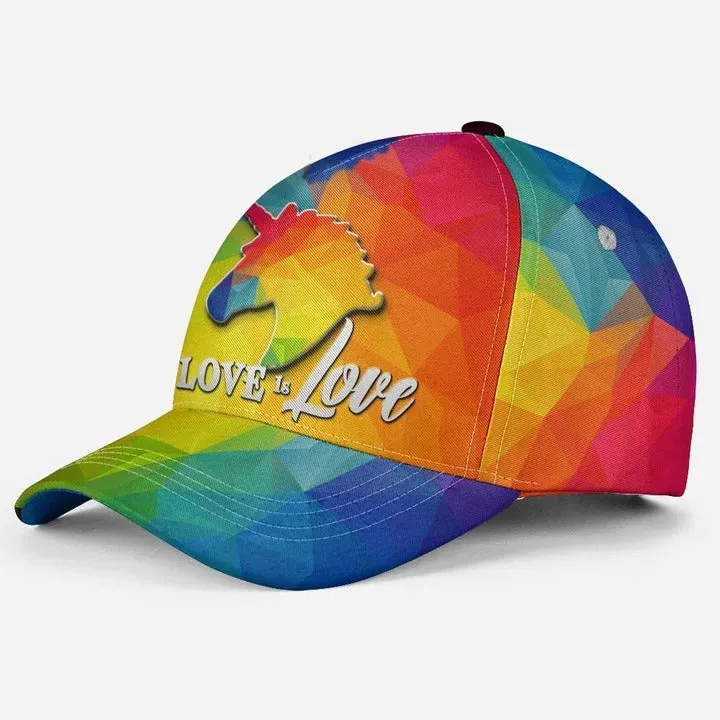 Pride Cap Lgbt Unicorn Love Is Love Lgbt Printing Baseball Cap Hat, Pride Accessories