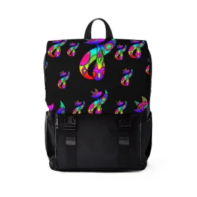 Rainbow Cat Unisex Casual Shoulder Backpack