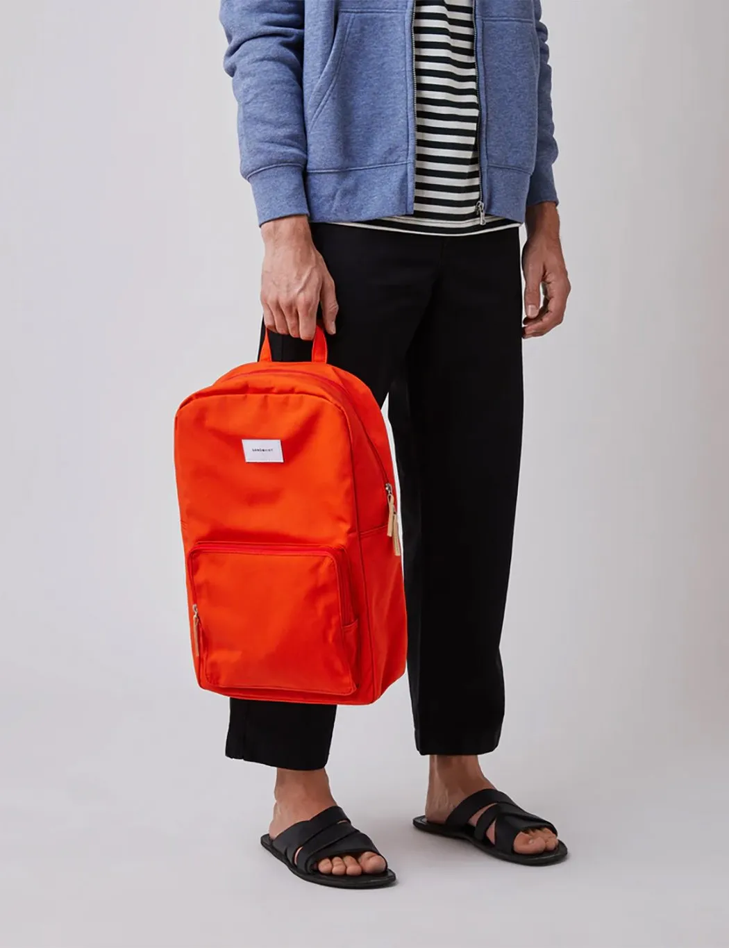 Sandqvist Kim Ground Backpack (Canvas) - Poppy Red