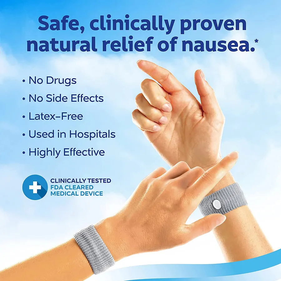 Sea-Band Nausea Relief Acupressure Wristband - Adult (1 Pair)