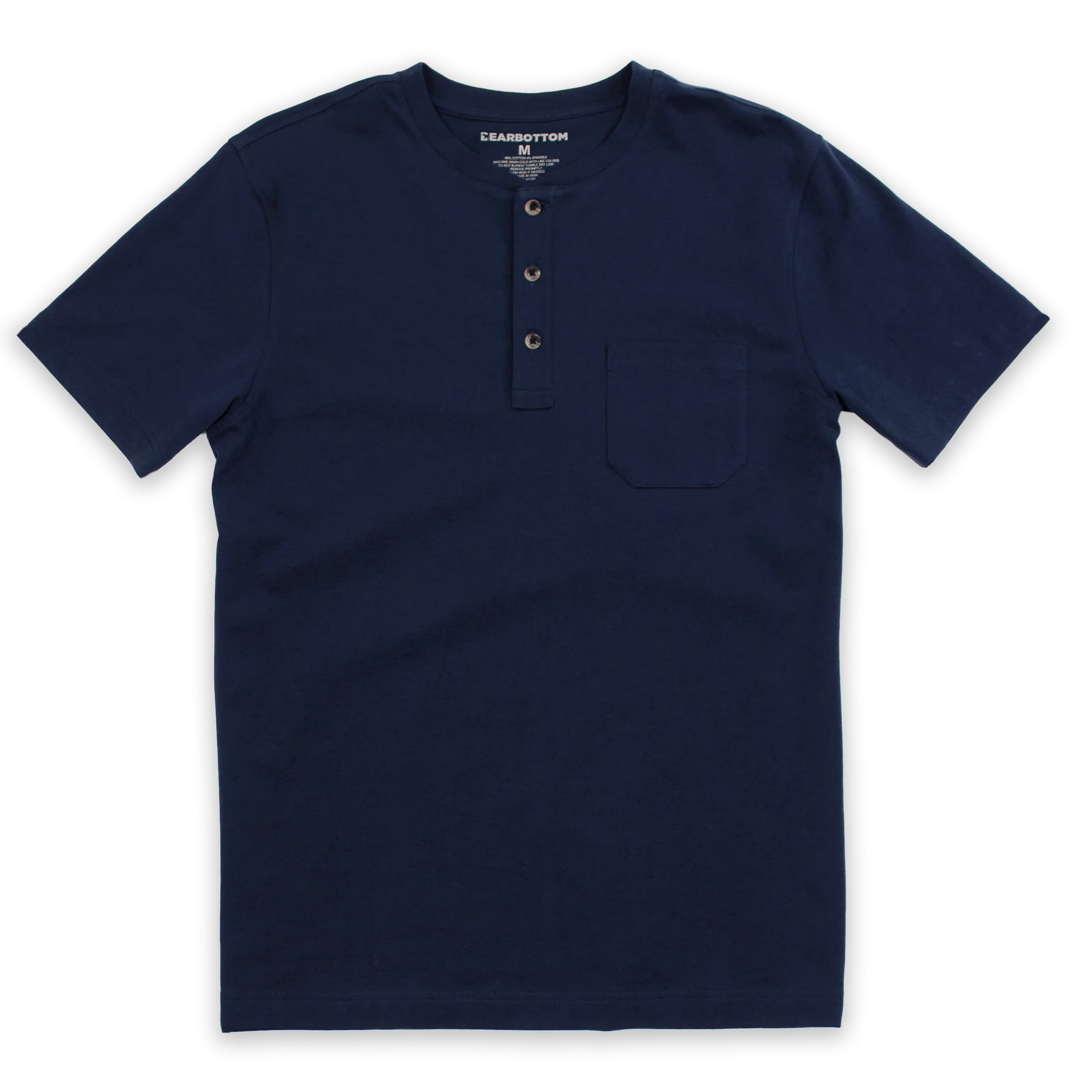 Short Sleeve Stretch Henley