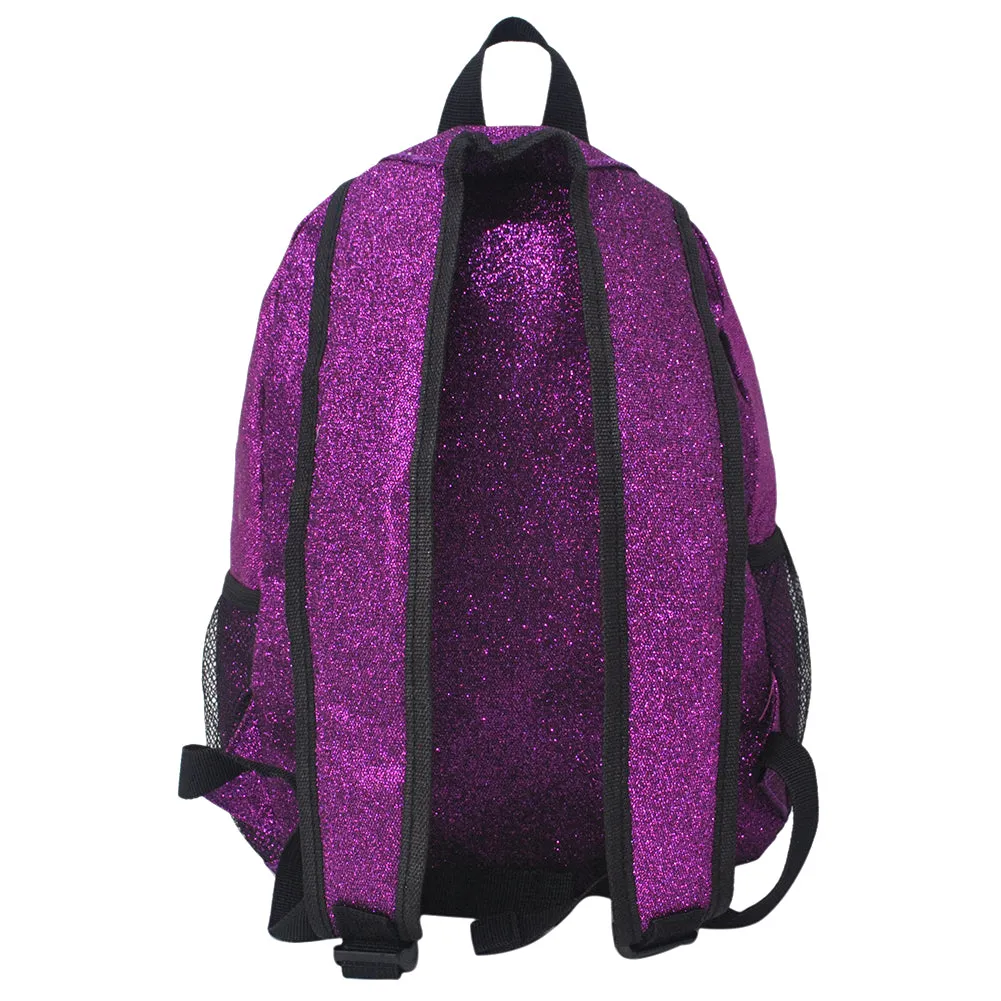 Small Size Purple Glitter NGIL Backpacks For Gymnastics and Cheer Competition