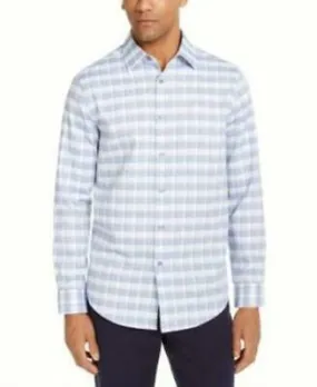 Tasso Elba Mens Stretch Button up Dress Shirt