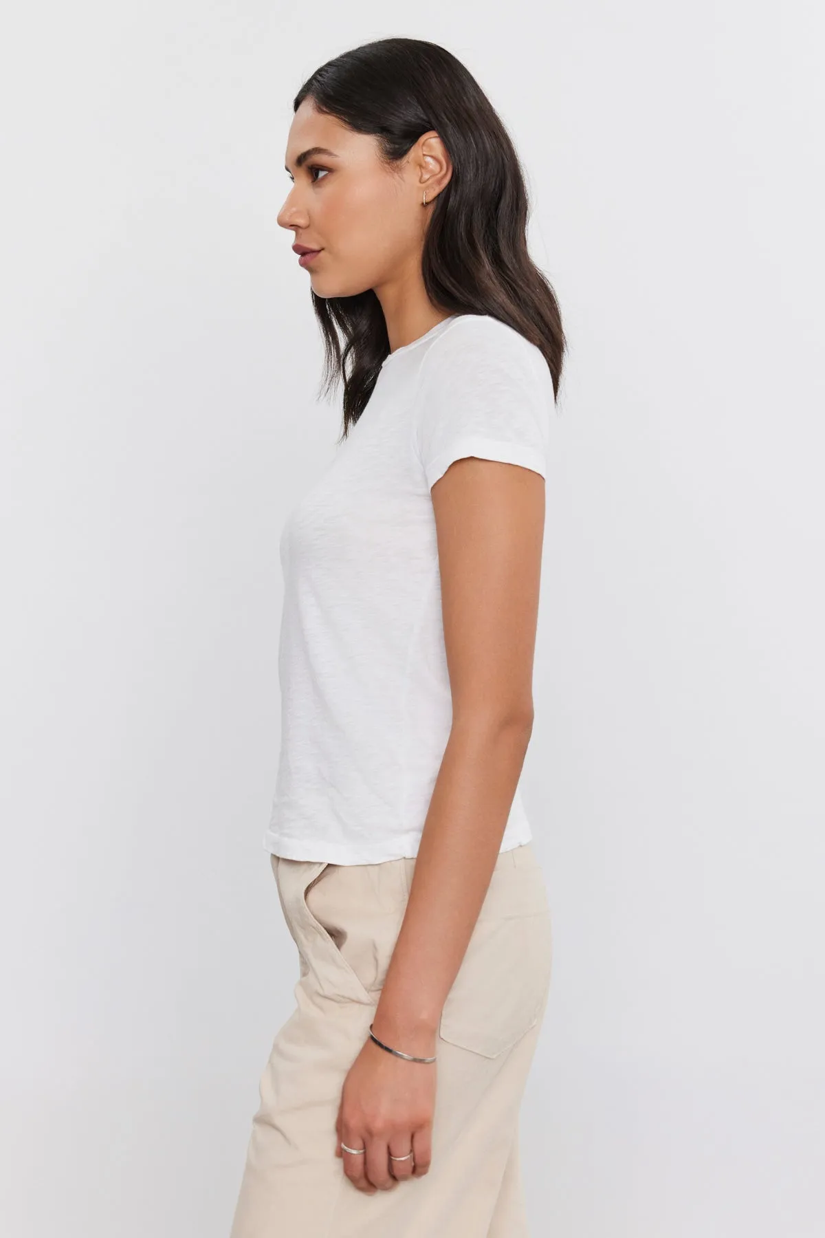 Velvet by Graham & Spencer Sierra Crew Neck Tee | White