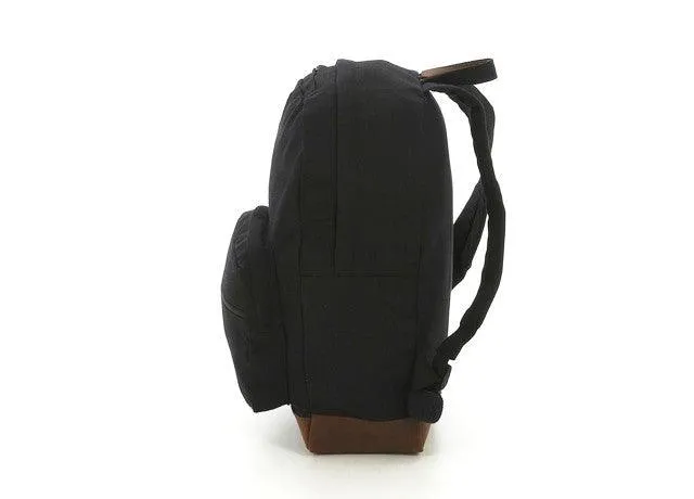 Vintage Canvas Teardrop Backpack With Leather Accents