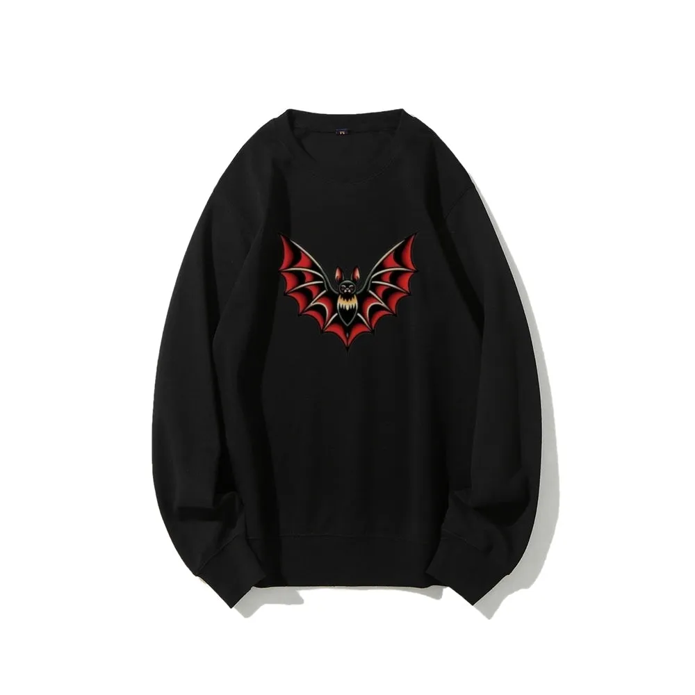 Women Bat Graphic Sweatshirts