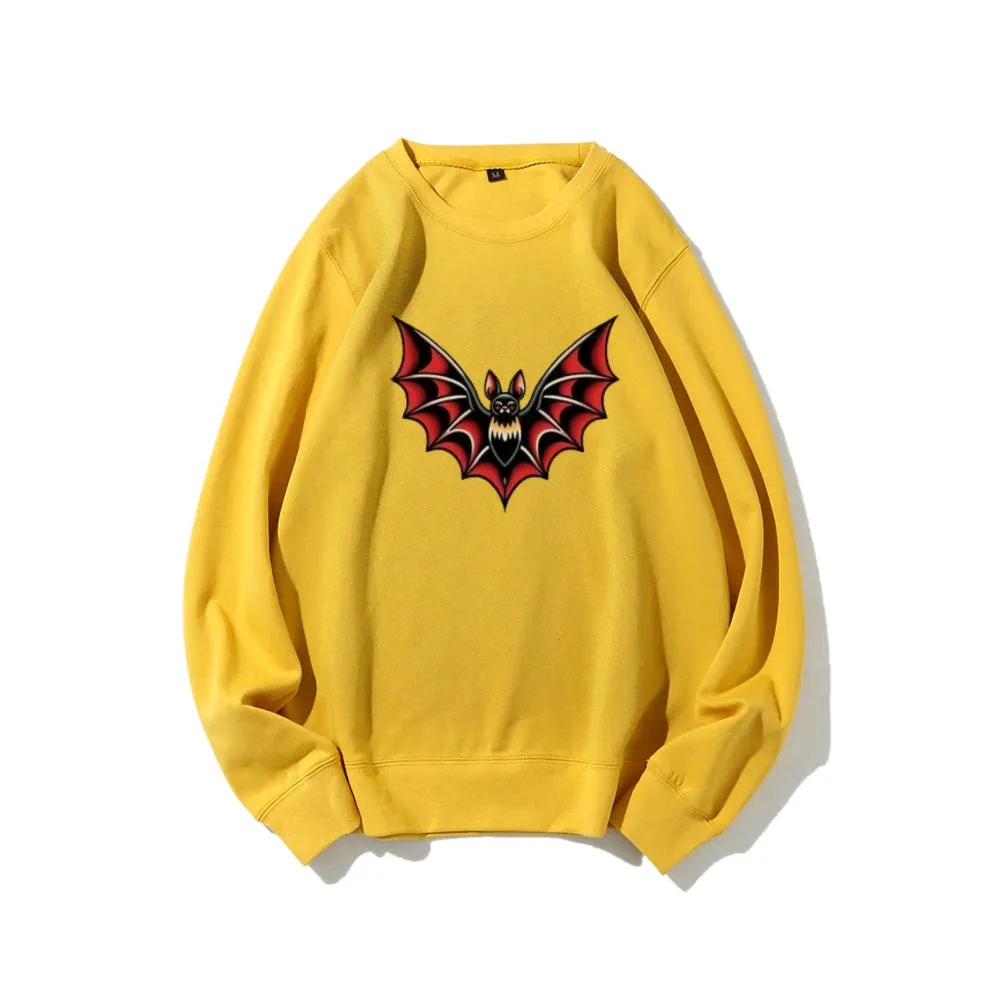 Women Bat Graphic Sweatshirts