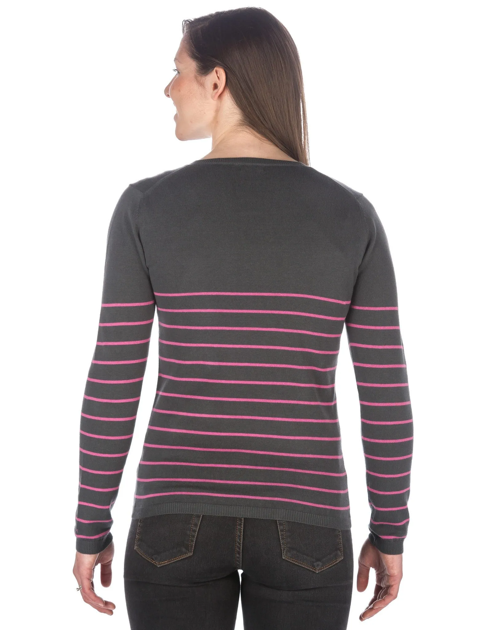 Women's 100% Cotton V-Neck Essential Sweater