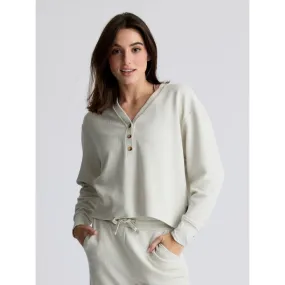 Women's Waffle Long Sleeve Henley